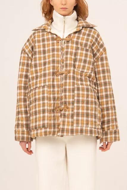 Carmen Says Willow Plaid Puffer Jacket by CARMEN SAYS