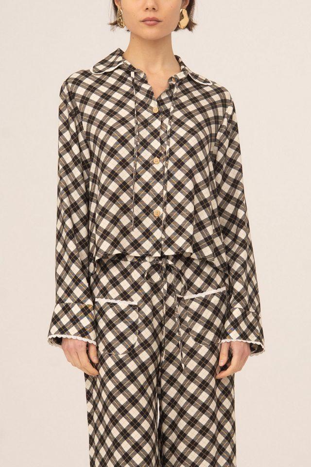 Carmen says Classic Betty Geometric Print Shirt by CARMEN SAYS