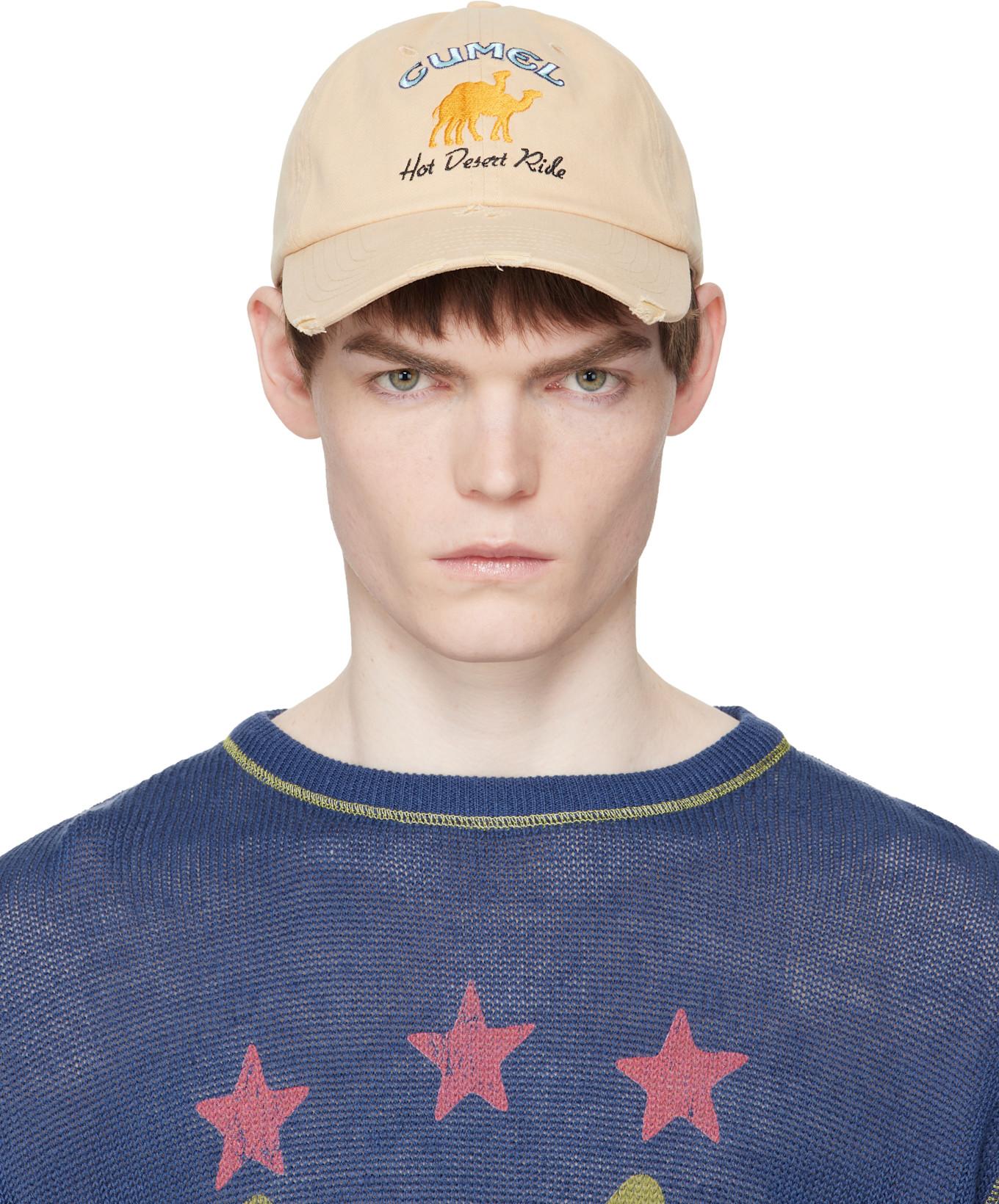 Beige 'Happy Humpin' Cap by CARNE BOLLENTE