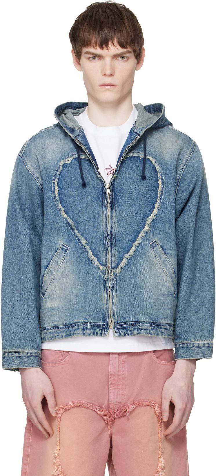 Blue 'The Love' Denim Jacket by CARNE BOLLENTE