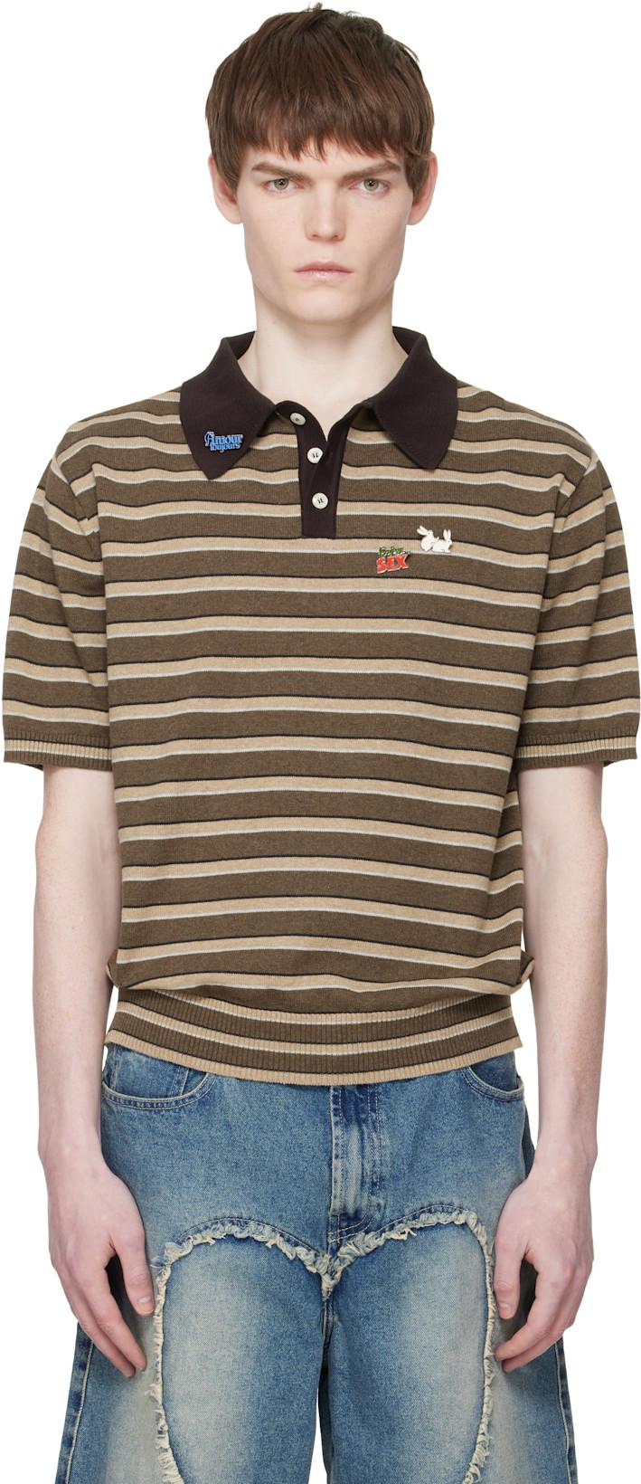 Brown Pin-Up Patrol Polo by CARNE BOLLENTE