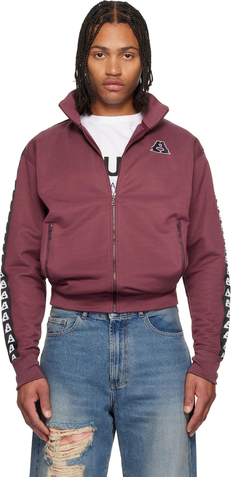 Burgundy Make You Sweat Jacket by CARNE BOLLENTE