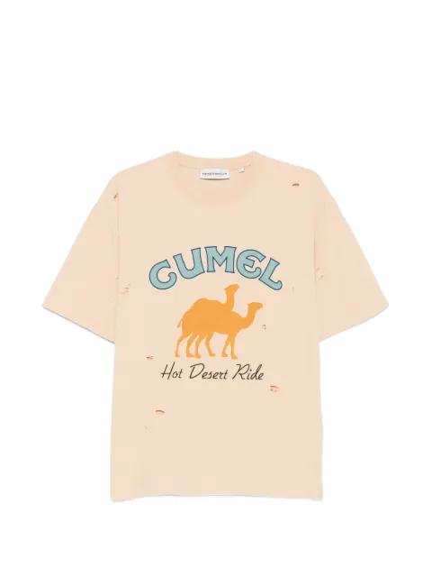 Cumel graphic distressed T-shirt by CARNE BOLLENTE
