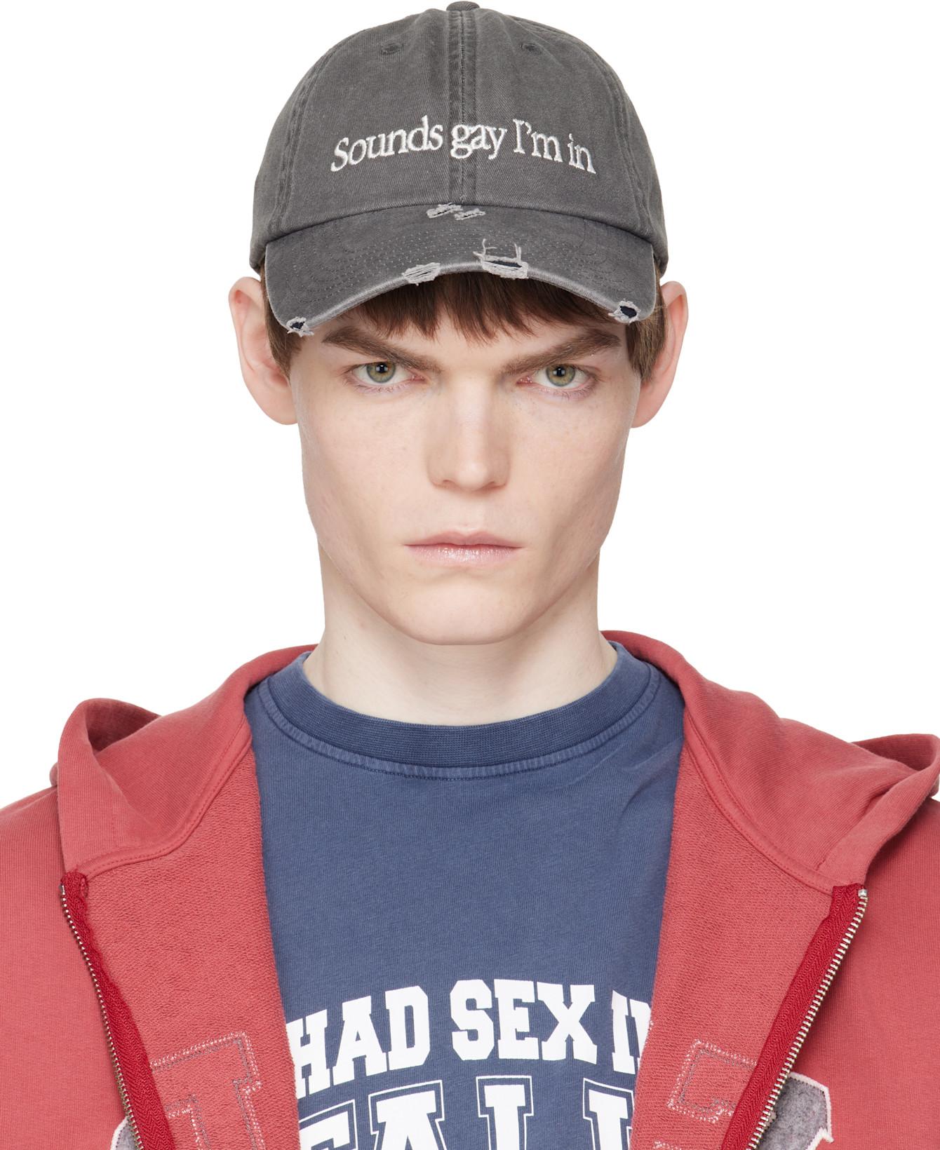 Gray 'My Cruising' Cap by CARNE BOLLENTE