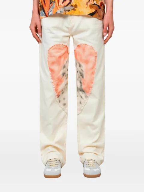 Osiris heart-patch trousers by CARNE BOLLENTE