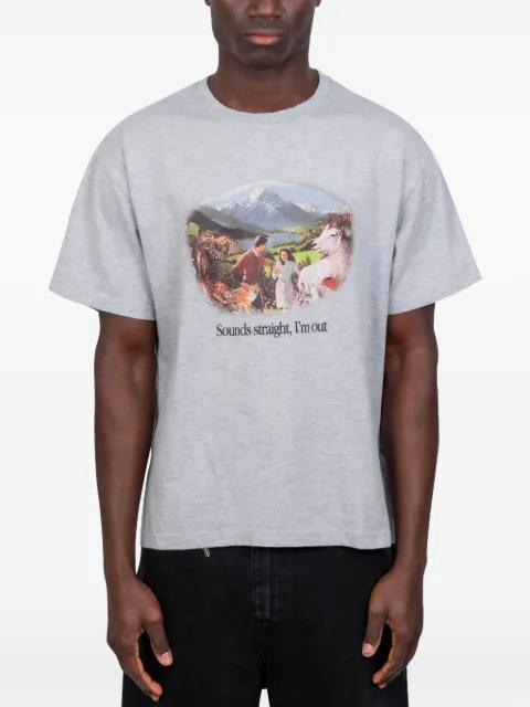 Sounds Straight, I'm Out T-shirt by CARNE BOLLENTE