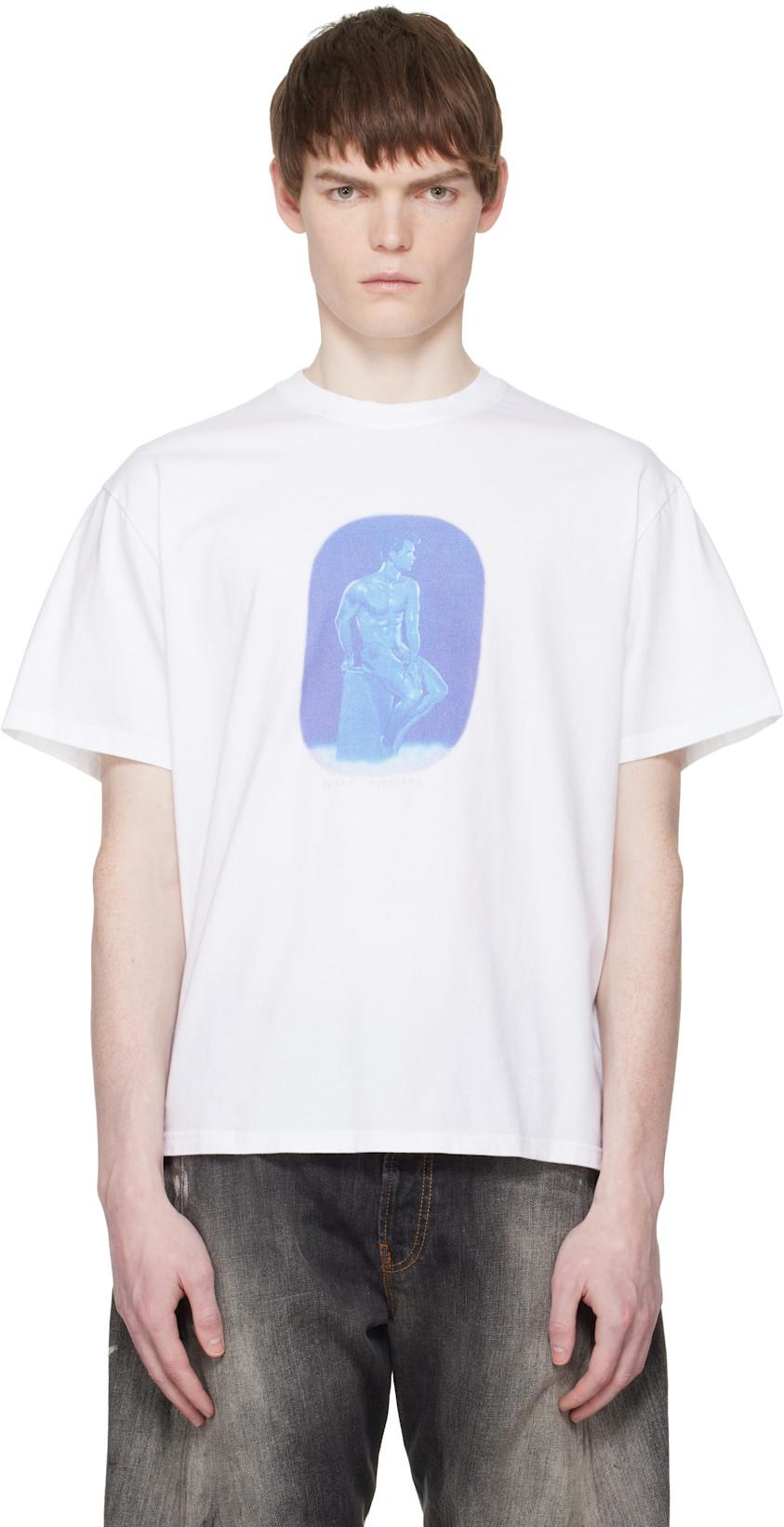 White Sadao Hasegawa Alone T-shirt by CARNE BOLLENTE