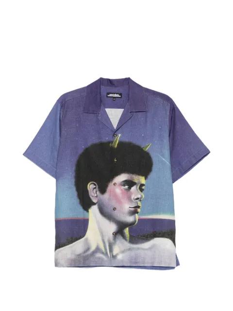 graphic-print short-sleeve shirt by CARNE BOLLENTE