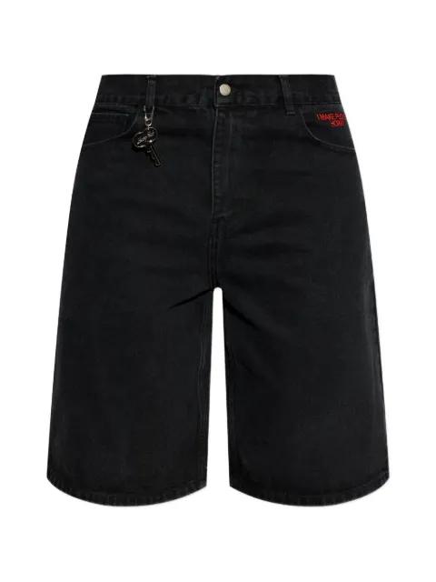 heart-embroidery shorts by CARNE BOLLENTE