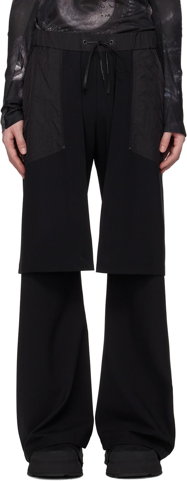 Black Skirt Trousers by CARNET-ARCHIVE