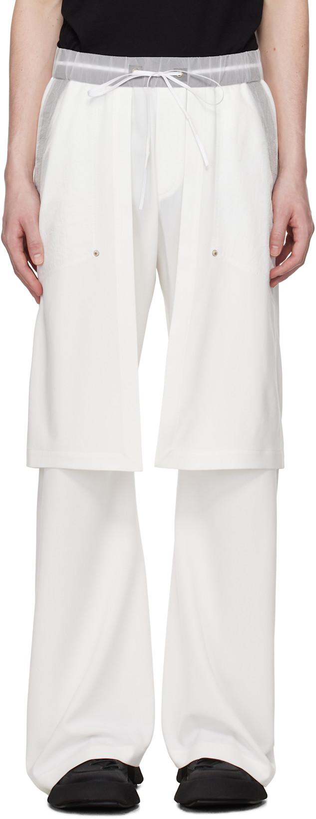 White Skirt Trousers by CARNET-ARCHIVE