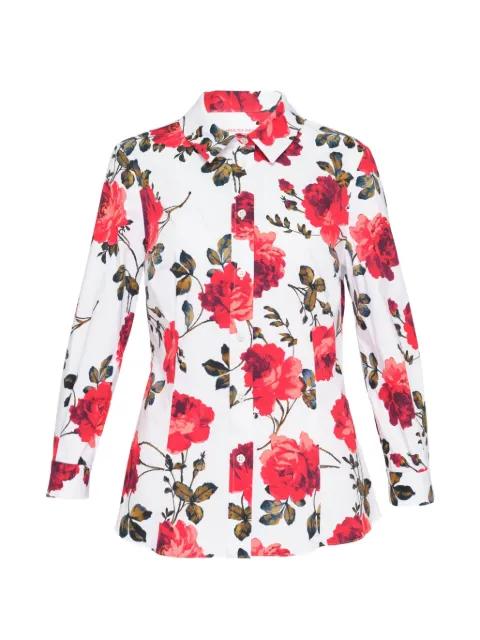 Ana floral-print shirt by CAROLINA HERRERA