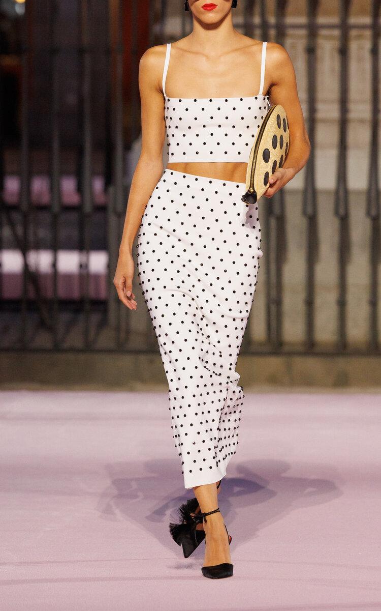 Carolina Herrera Beaded Knit Crop Top - Moda Operandi by CAROLINA HERRERA