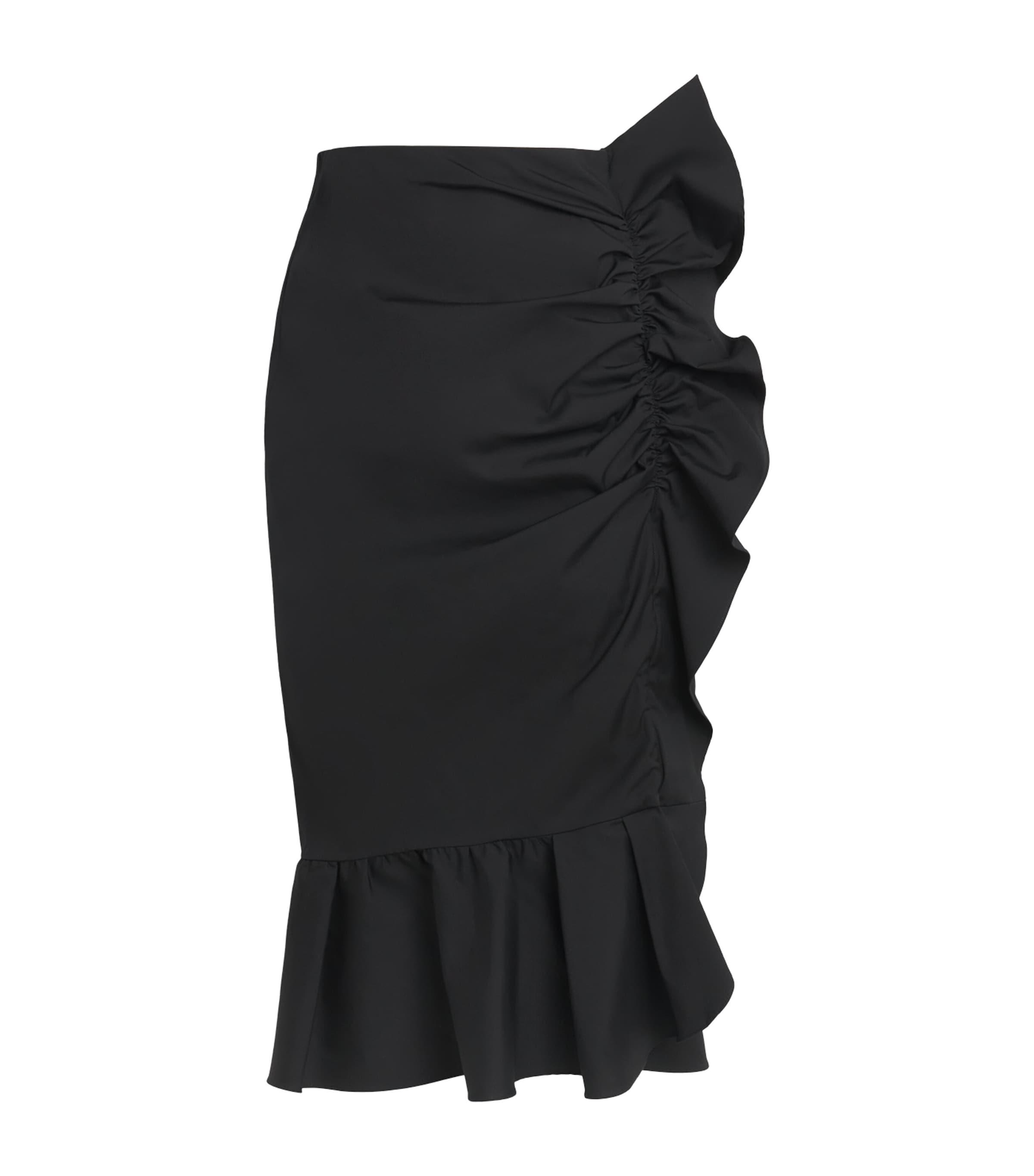 Carolina Herrera Cotton-Blend Ruffle Midi Skirt by CAROLINA HERRERA