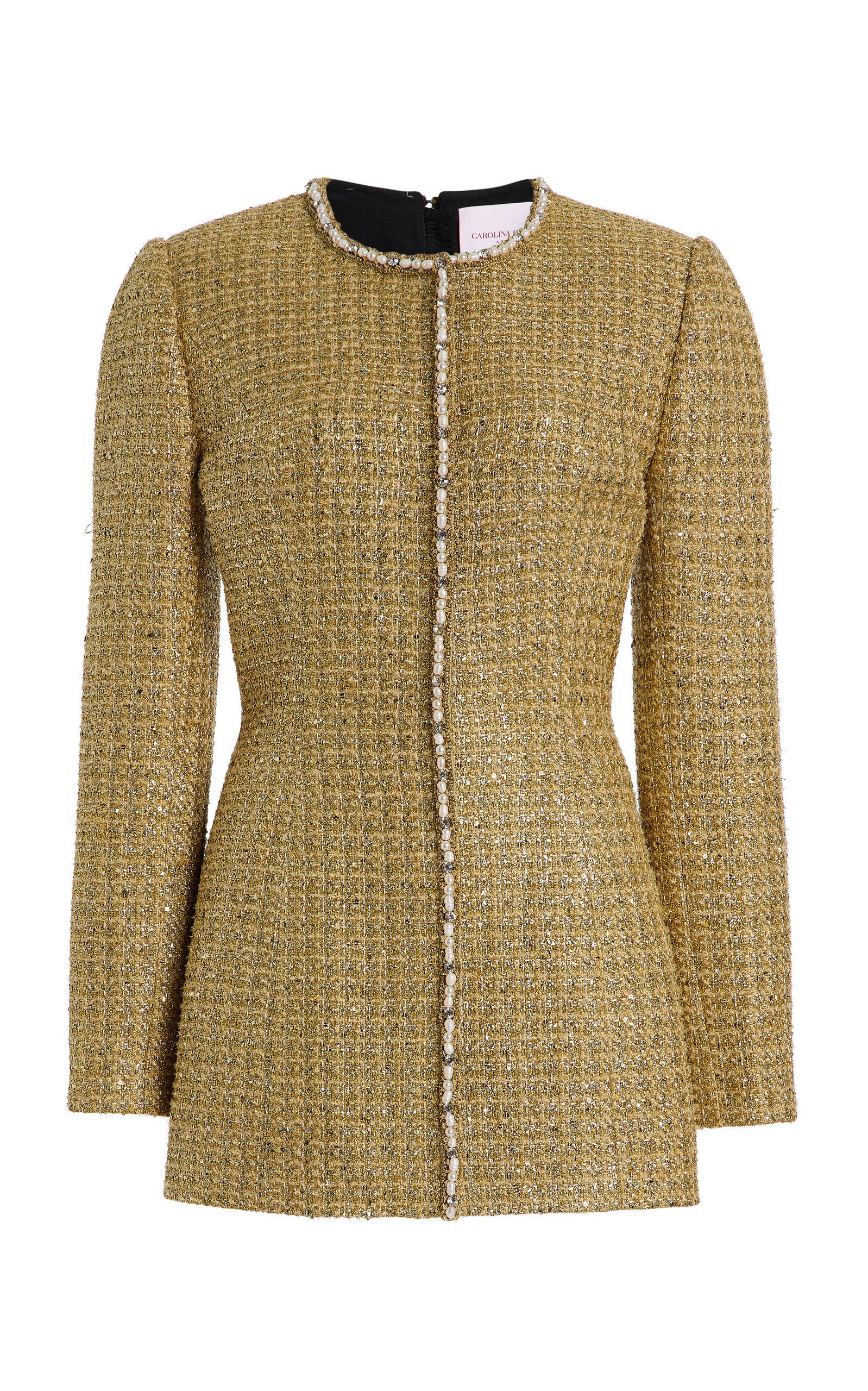 Carolina Herrera Embellished Lurex Tweed Jacket - Moda Operandi by CAROLINA HERRERA