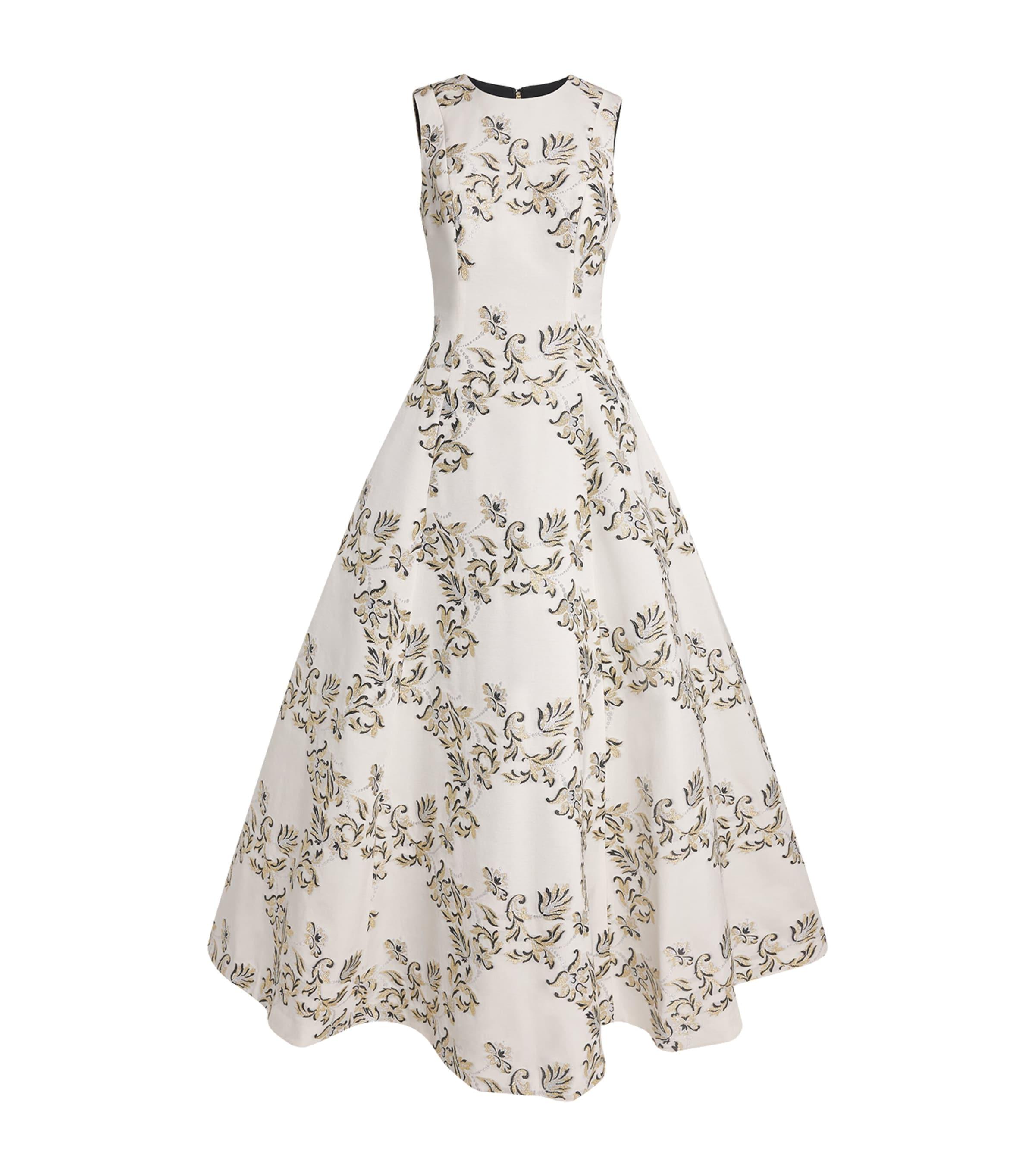 Carolina Herrera Embroidered Sleeveless Gown by CAROLINA HERRERA