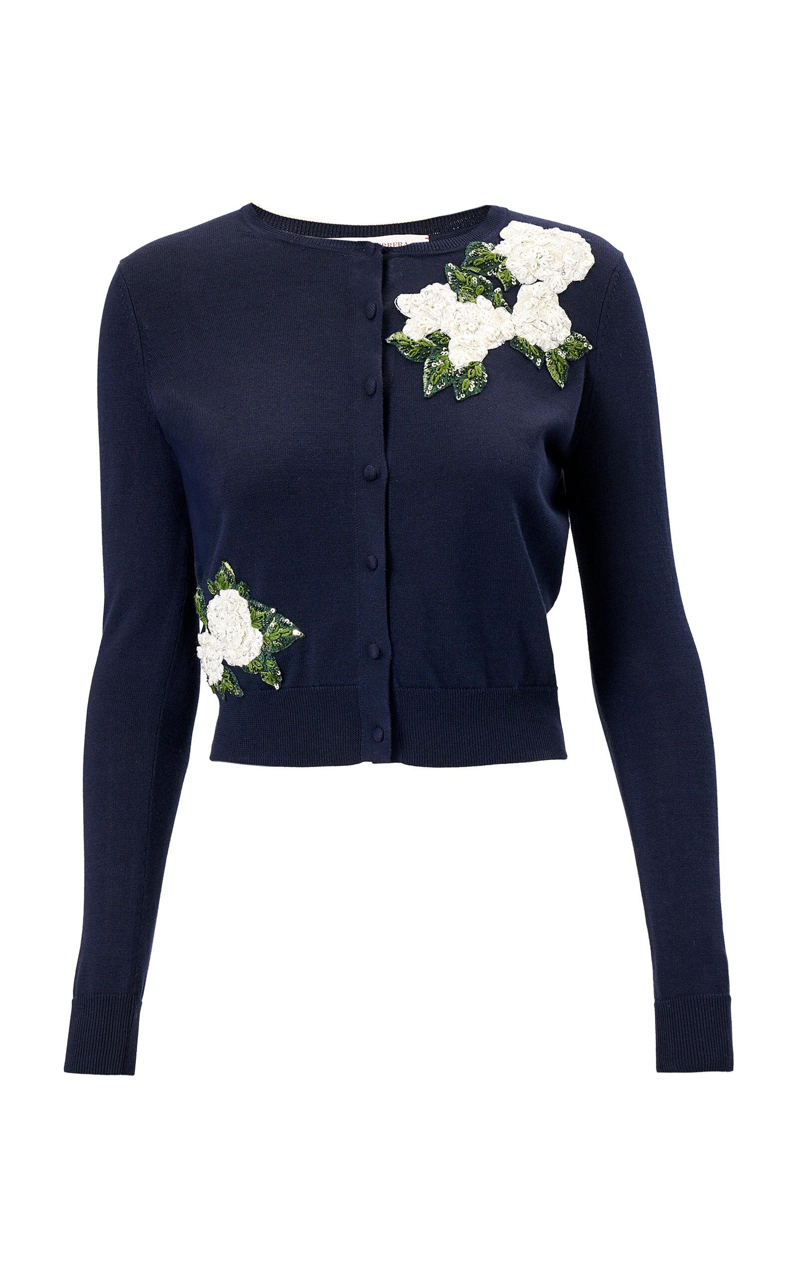 Carolina Herrera Floral-Embroidered Silk-Blend Cardigan - Moda Operandi by CAROLINA HERRERA
