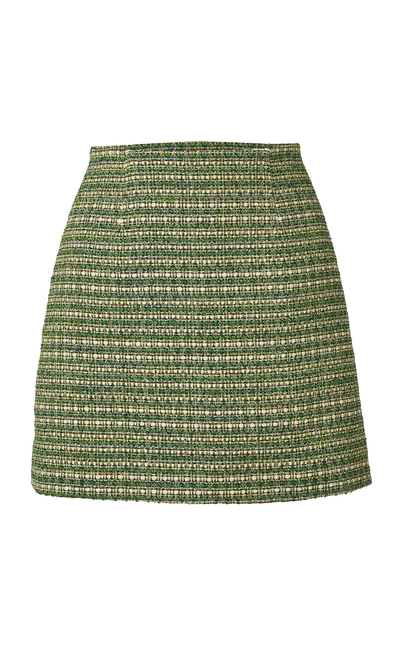 Carolina Herrera High-Rise Cotton-Blend Tweed Mini Skirt - Moda Operandi by CAROLINA HERRERA