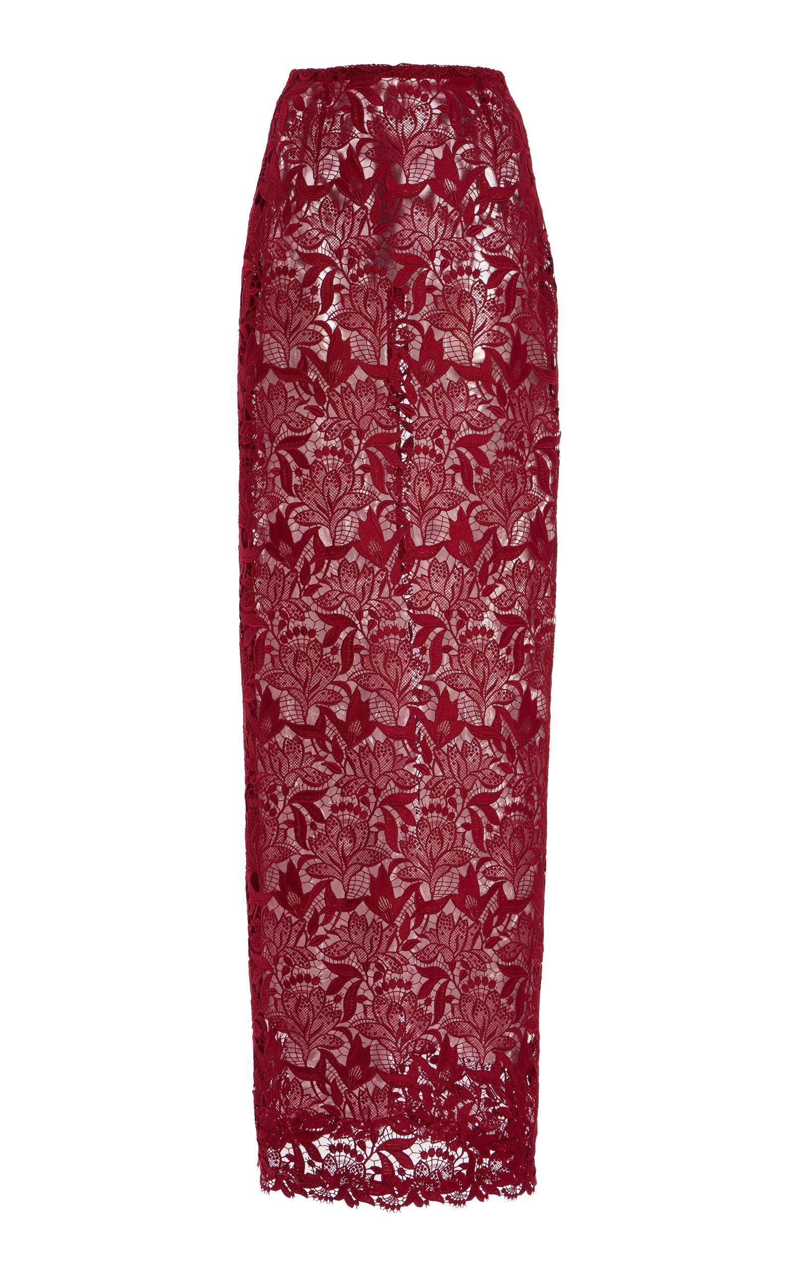 Carolina Herrera Lace Column Skirt - Moda Operandi by CAROLINA HERRERA