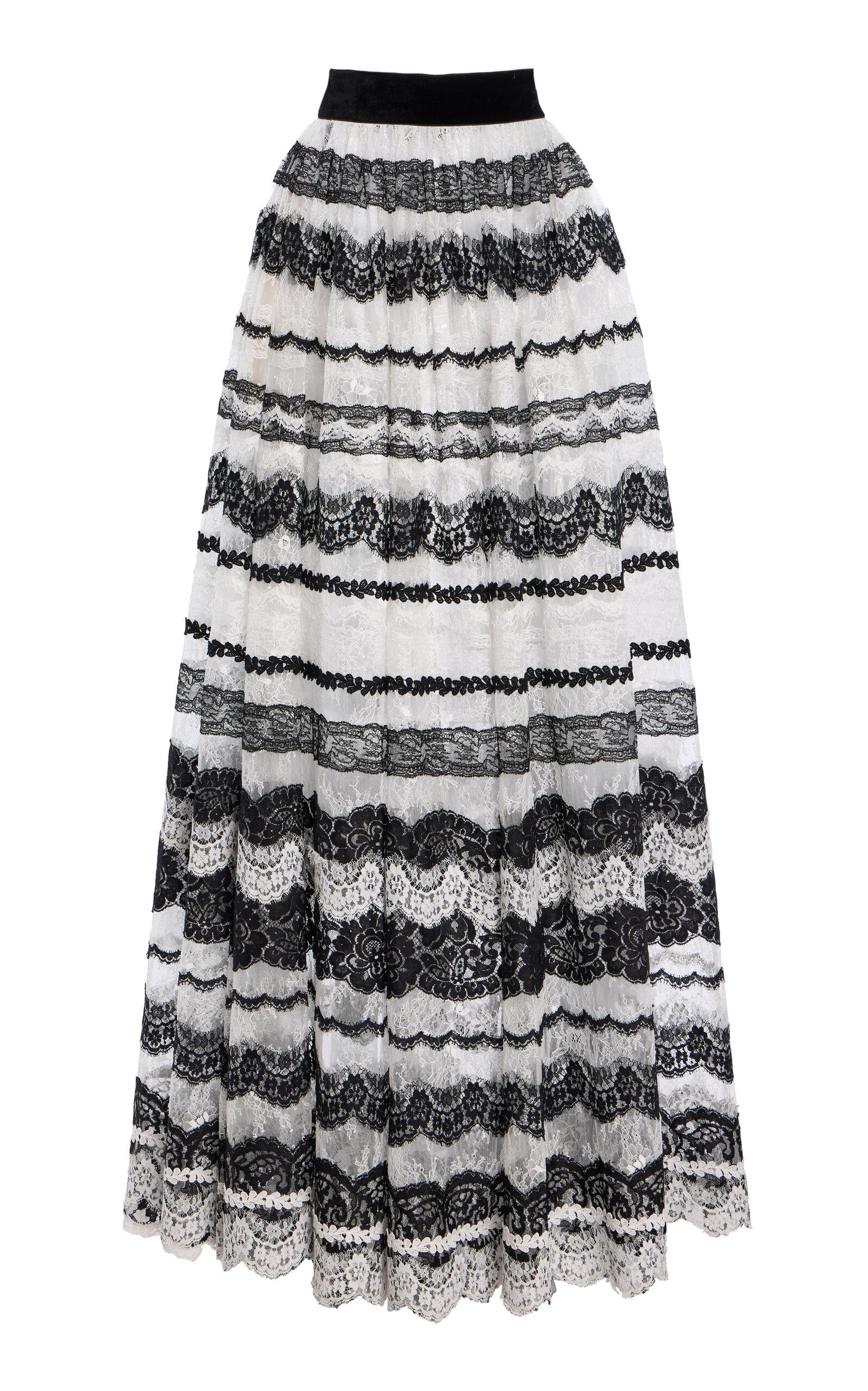 Carolina Herrera Lace-Detailed Maxi Skirt - Moda Operandi by CAROLINA HERRERA