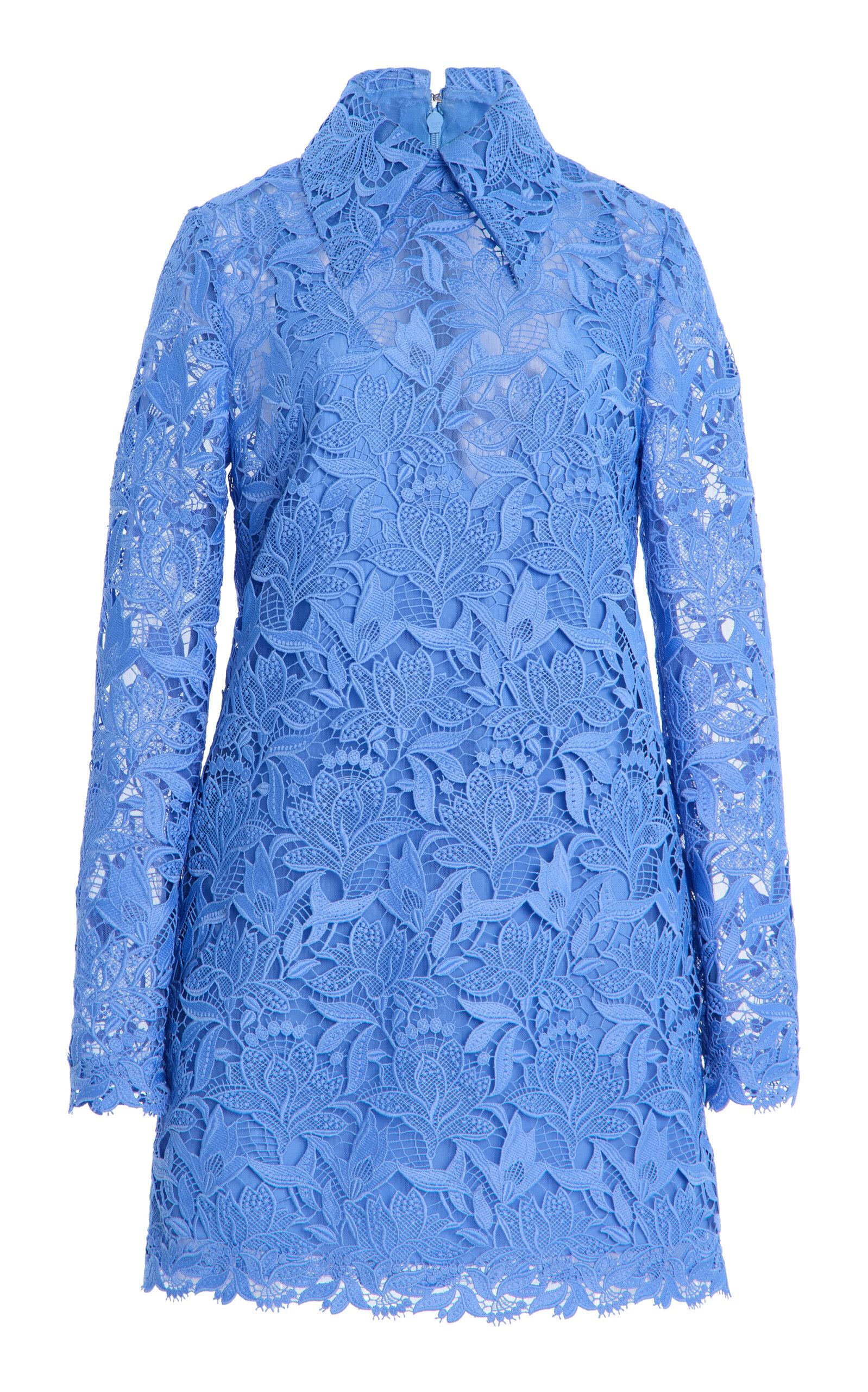 Carolina Herrera Lace Mini Shirt Dress - Moda Operandi by CAROLINA HERRERA
