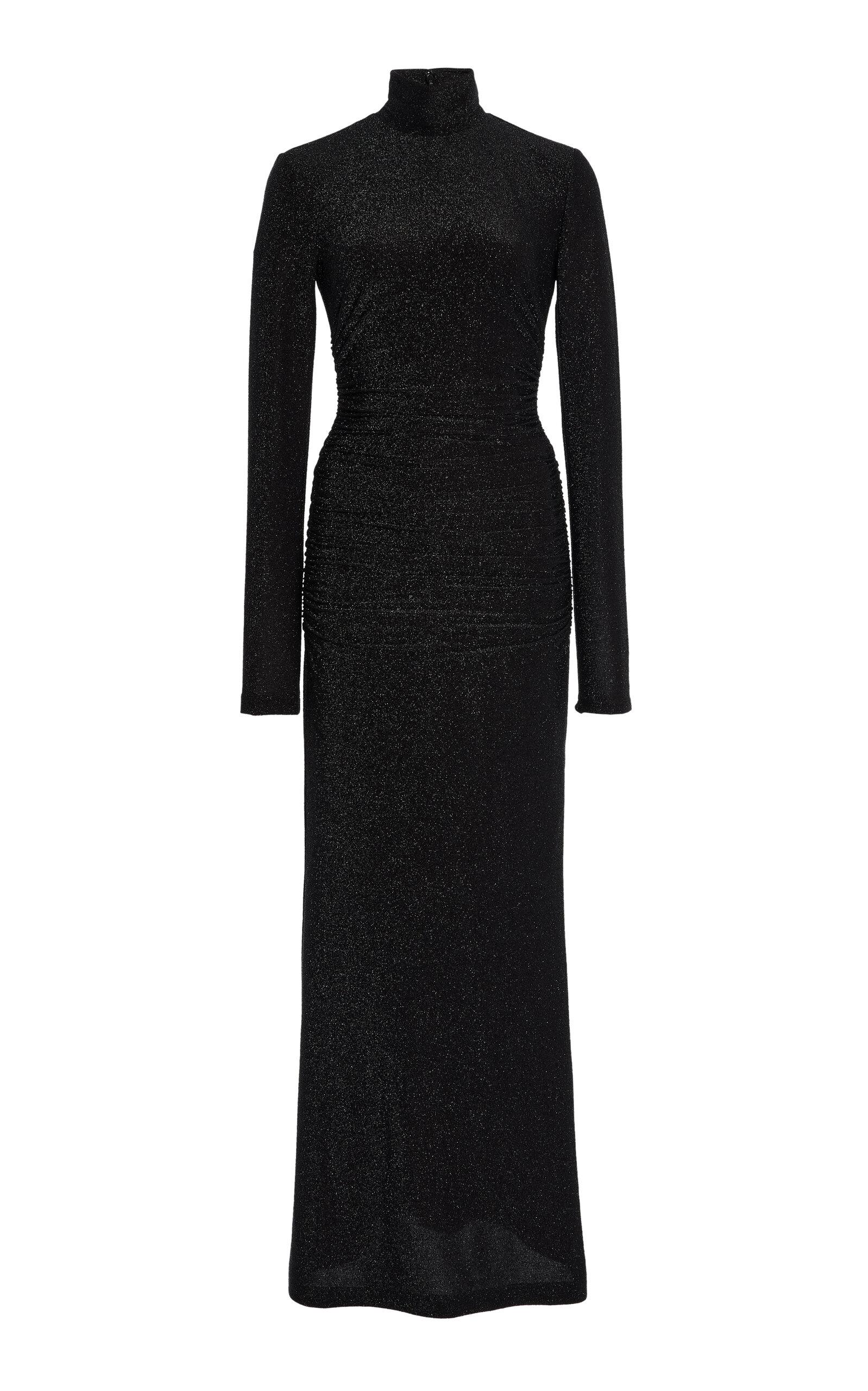 Carolina Herrera Lurex Jersey Turtleneck Midi Dress - Moda Operandi by CAROLINA HERRERA