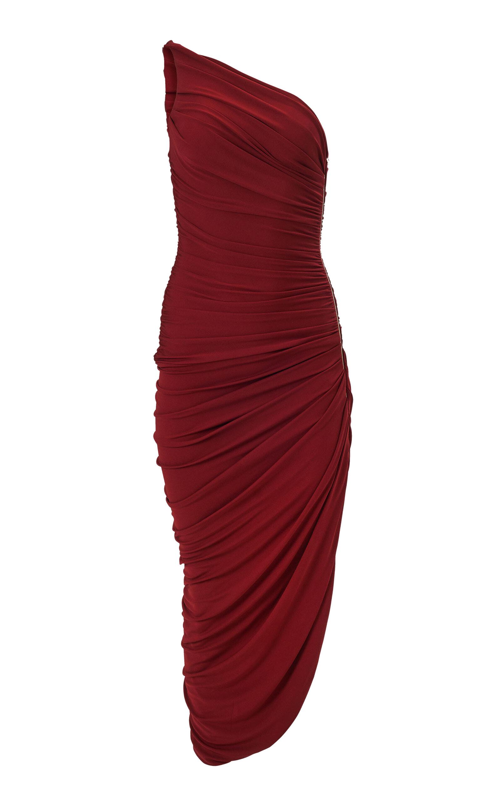 Carolina Herrera One-Shoulder Ruched Jersey Dress - Moda Operandi by CAROLINA HERRERA