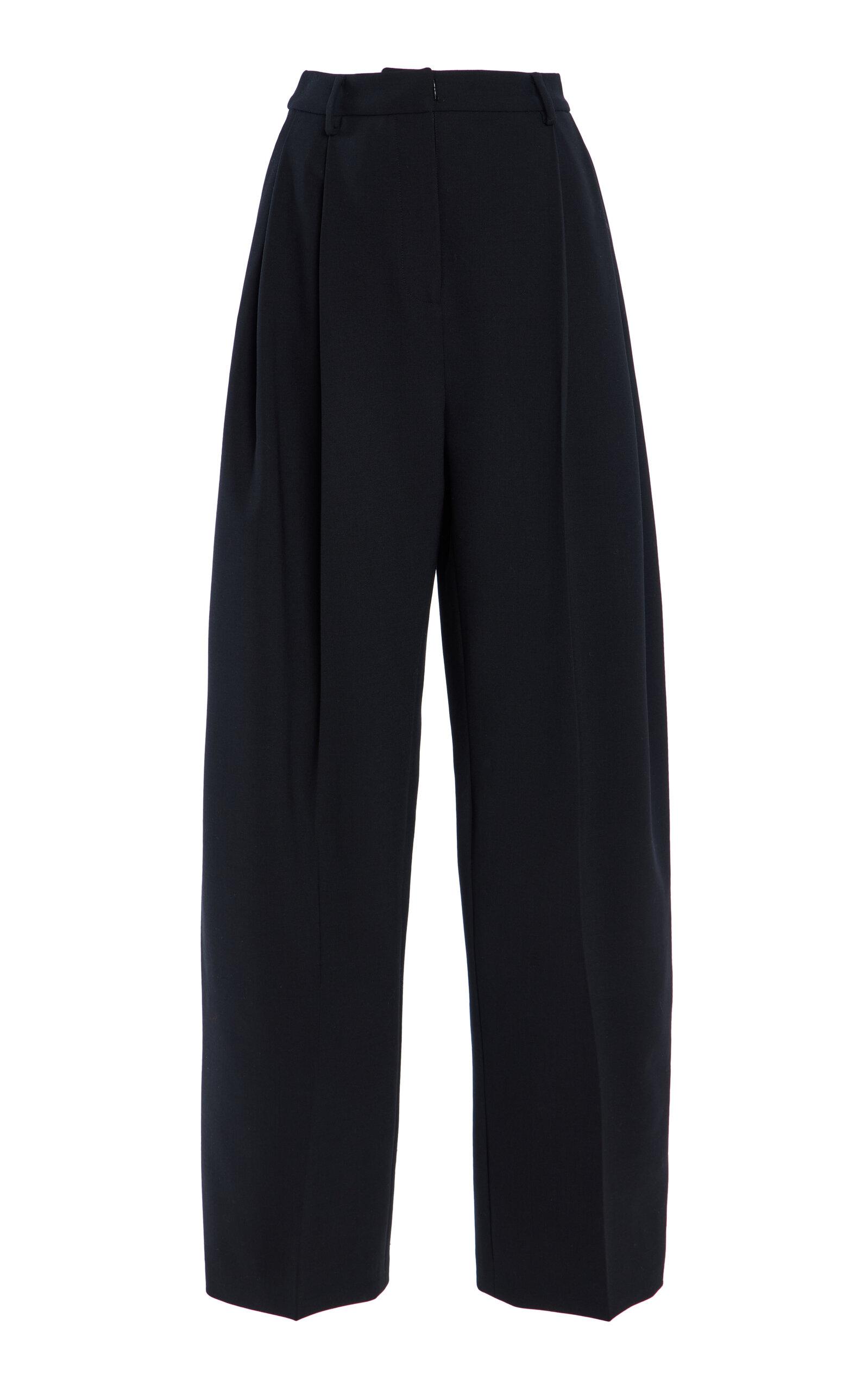 Carolina Herrera Pleated Mid-Rise Wool-Blend Pants - Moda Operandi by CAROLINA HERRERA