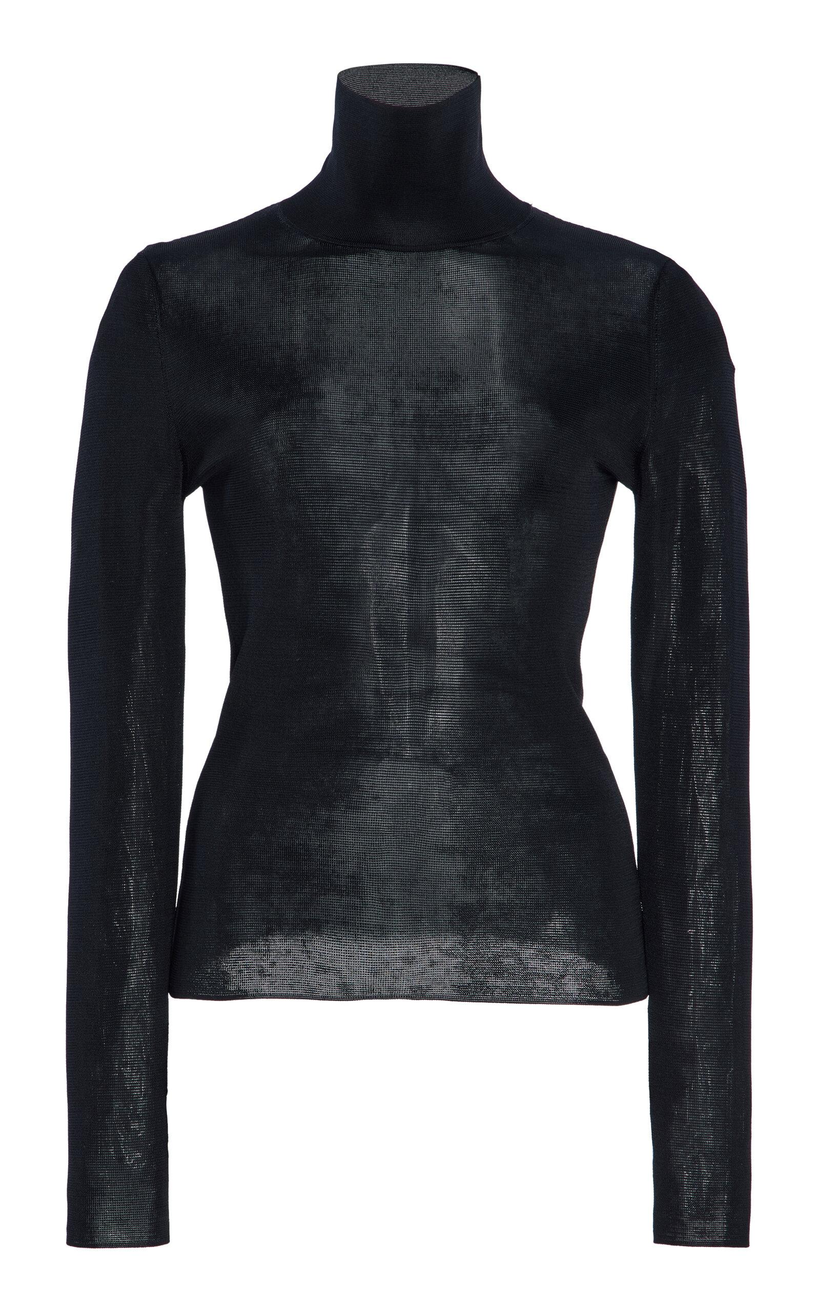 Carolina Herrera Sheer Fine-Knit Sweater - Moda Operandi by CAROLINA HERRERA