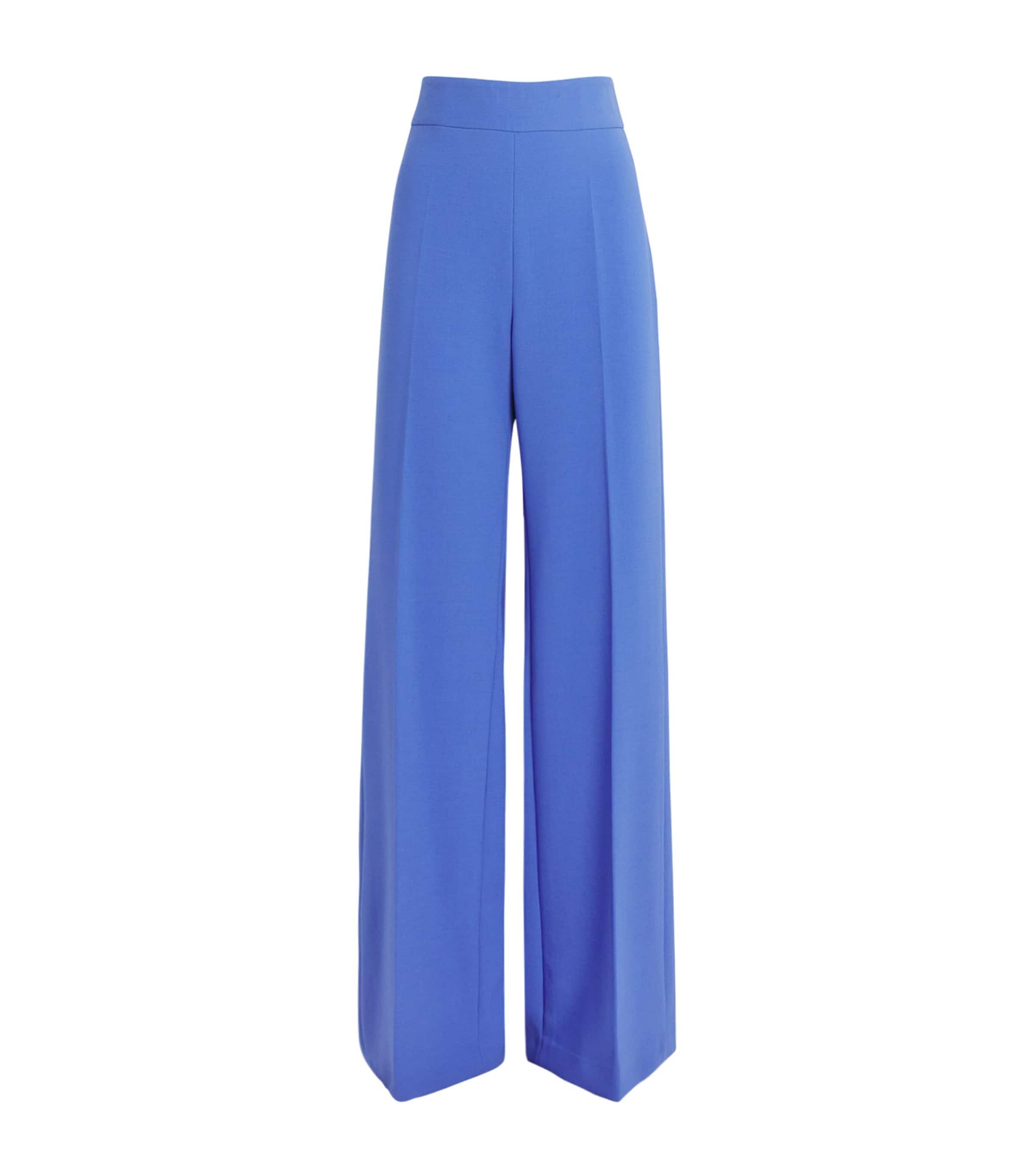 Carolina Herrera Stretch-Wool Wide-Leg Diane Trousers by CAROLINA HERRERA