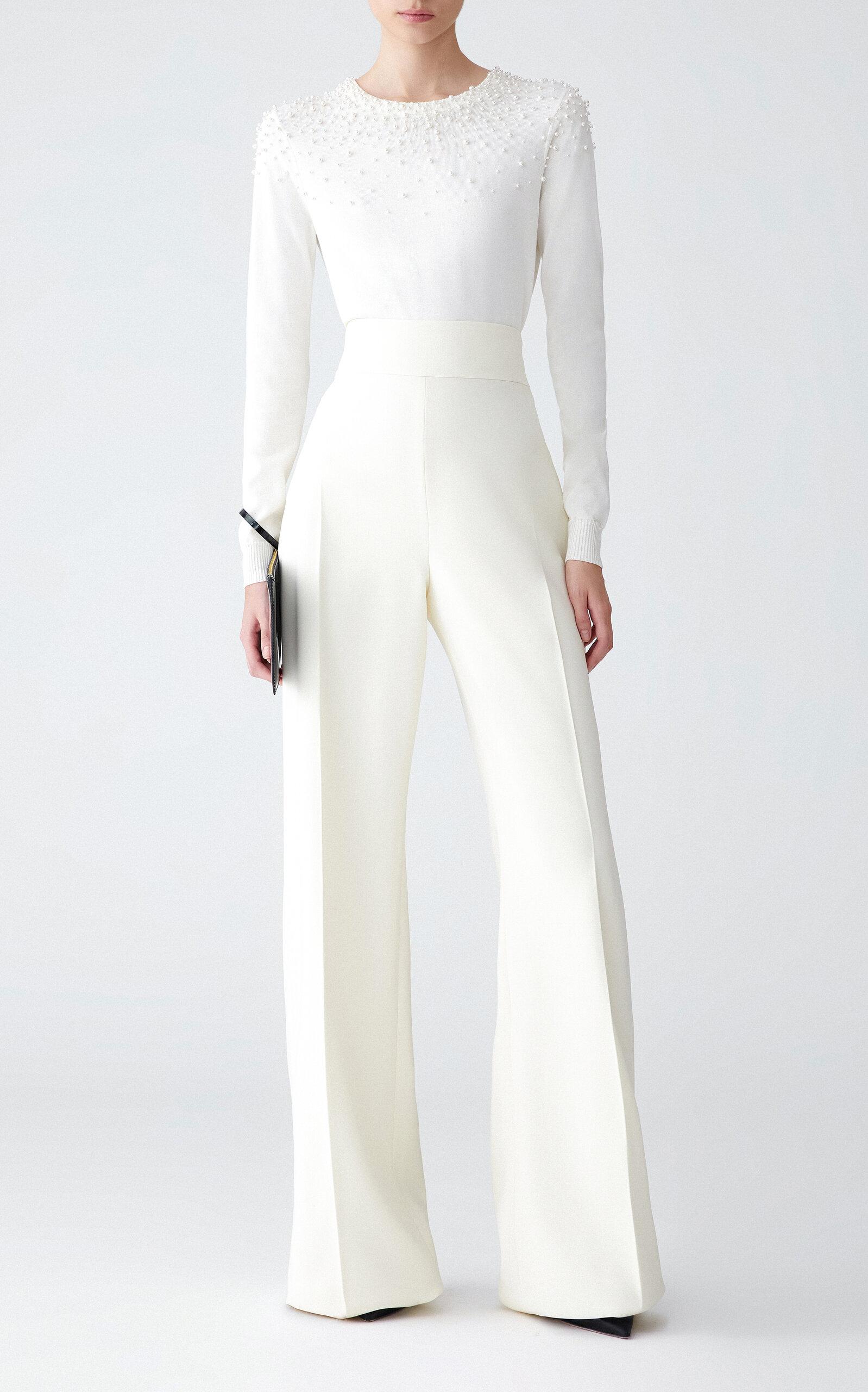 Carolina Herrera Wool Wide-Leg Pants - Moda Operandi by CAROLINA HERRERA