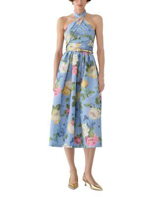 Crossed Halter Neck Dress by CAROLINA HERRERA