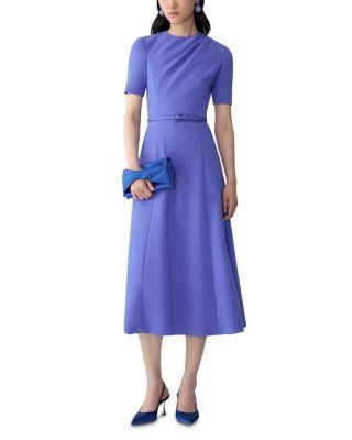 Draped Midi Dress by CAROLINA HERRERA