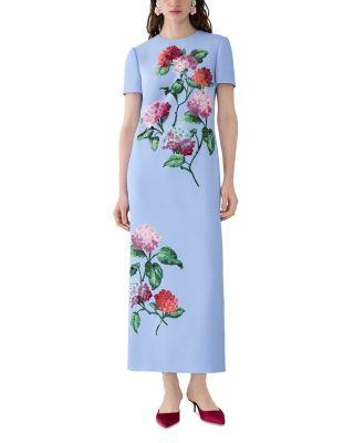 Embellished Floral Dress by CAROLINA HERRERA
