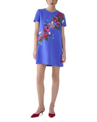 Embroidered Shift Dress by CAROLINA HERRERA