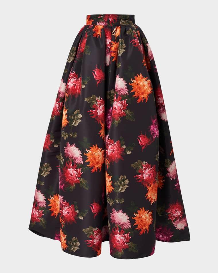 Floral-Print Ball Skirt by CAROLINA HERRERA