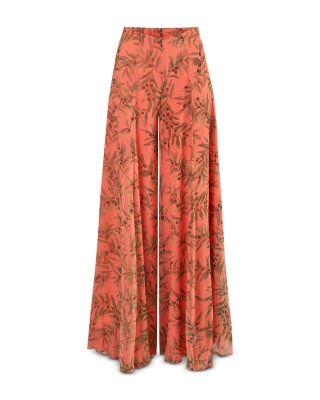 Iris Silk Printed Wide Leg Pants by CAROLINA HERRERA