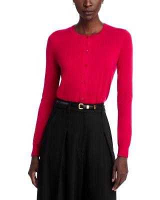 Long Sleeve Crewneck Cardigan by CAROLINA HERRERA