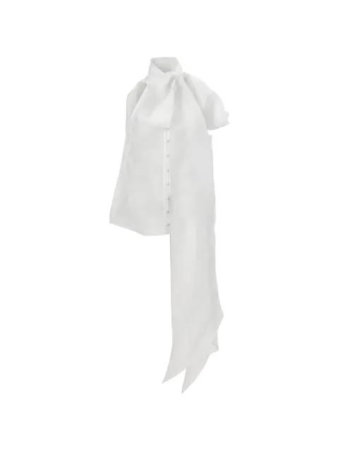 Organza bow blouse by CAROLINA HERRERA