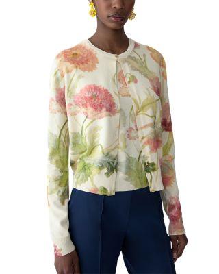 Printed Cardigan Sweater by CAROLINA HERRERA