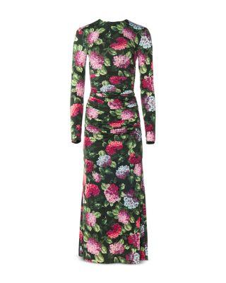 Ruched Long Sleeve Dress by CAROLINA HERRERA