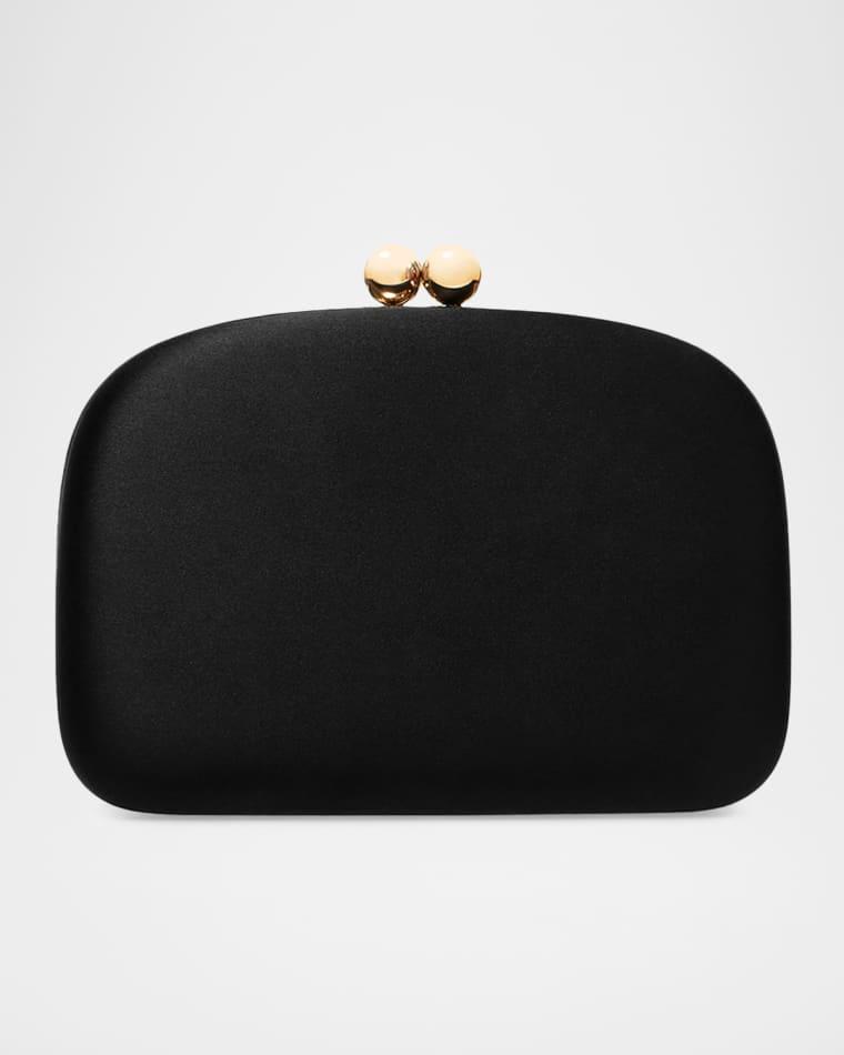 Vega Satin Clutch Bag by CAROLINA HERRERA