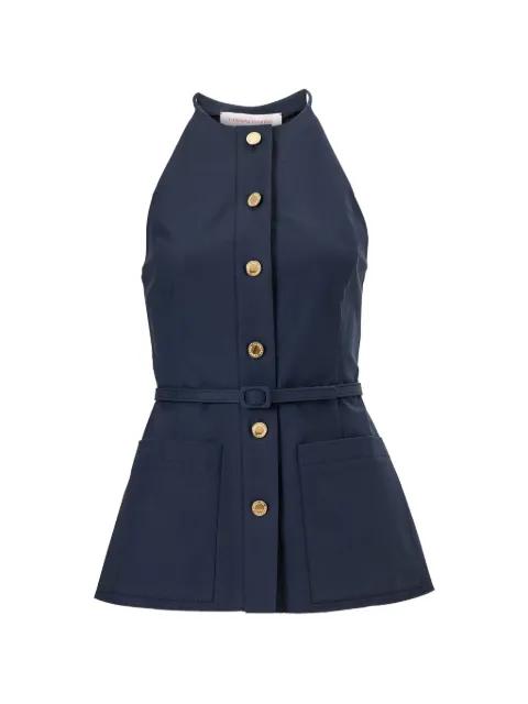 button-front top by CAROLINA HERRERA