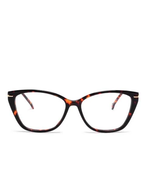 cat eye-frame glasses by CAROLINA HERRERA