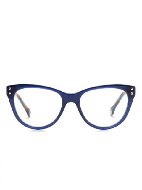 cat-eye frame glasses by CAROLINA HERRERA