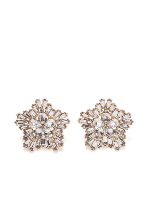 crystal snowflake earrings by CAROLINA HERRERA
