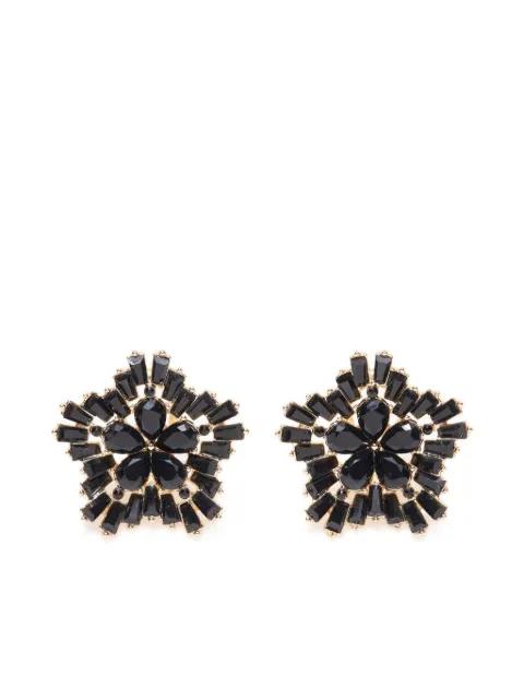 crystal snowflake earrings by CAROLINA HERRERA