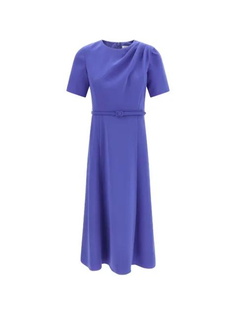 draped crewneck dress by CAROLINA HERRERA