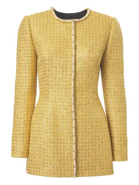 embellished tweed jacket by CAROLINA HERRERA