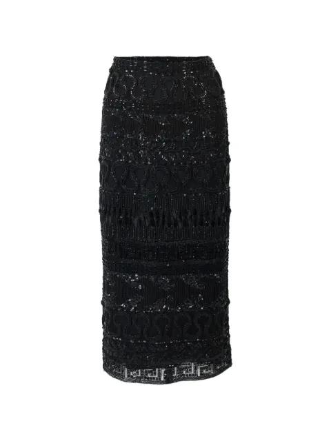 embroidered tulle Midi skirt by CAROLINA HERRERA